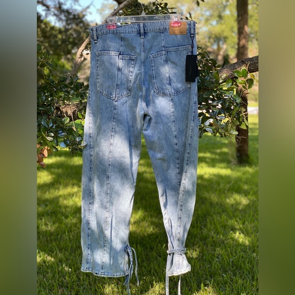 Rag & Bone Splice Barrel Jeans Women's 29 Alisha Zip Fly Button Closure 5-Pocket - Picture 5 of 7